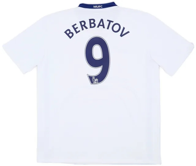Nike 2008-10 Manchester United Away Shirt Berbatov #9 - 7/10 - (L)
