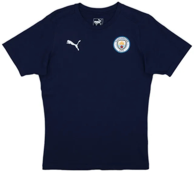 2019-20 Manchester City Puma Cotton Tee - 7/10 - (S)