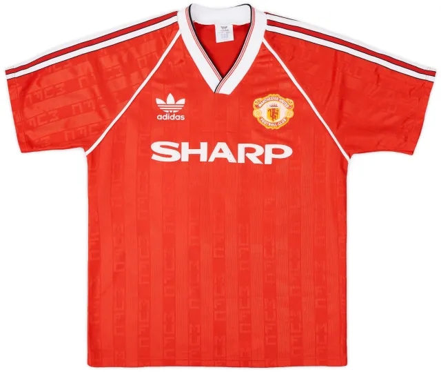 adidas 1988-90 Manchester United Home Shirt #10 - 8/10 - (M)