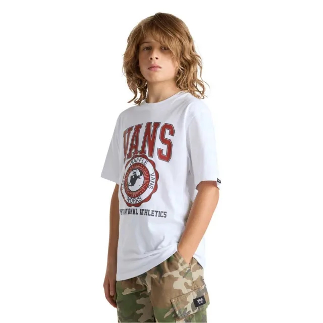 Vans - Kids Inter V T-Shirt (8-14 Years), White