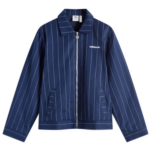 Adidas Women's Pinstripe H Jacket Night Indigo/Off White