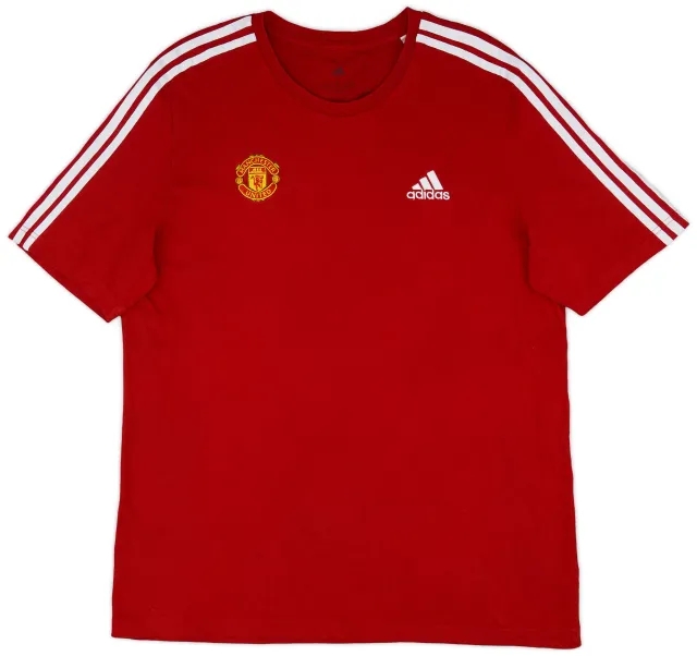 2021-22 Manchester United adidas Cotton Tee - 9/10 - (L)