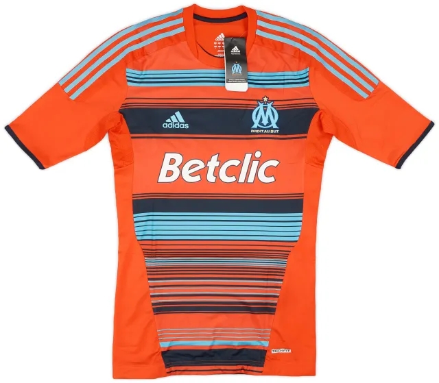 adidas 2011-12 Olympique Marseille Techfit Player Issue Third Shirt Lucho #8 (M)