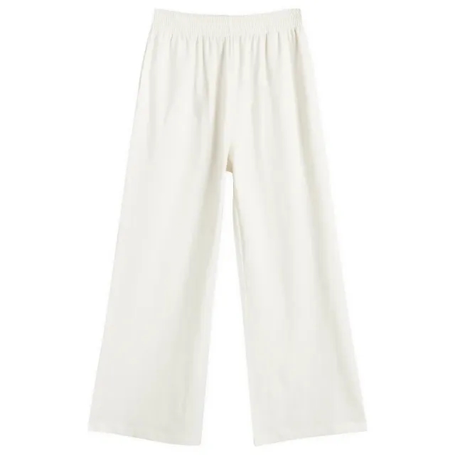 SKIMS Women's Cotton Jersey Wide Leg Pant Marble