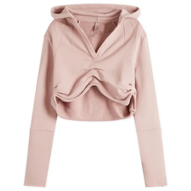 SKIMS Women's Shoulder Pad Cropped Hoodie Fawn