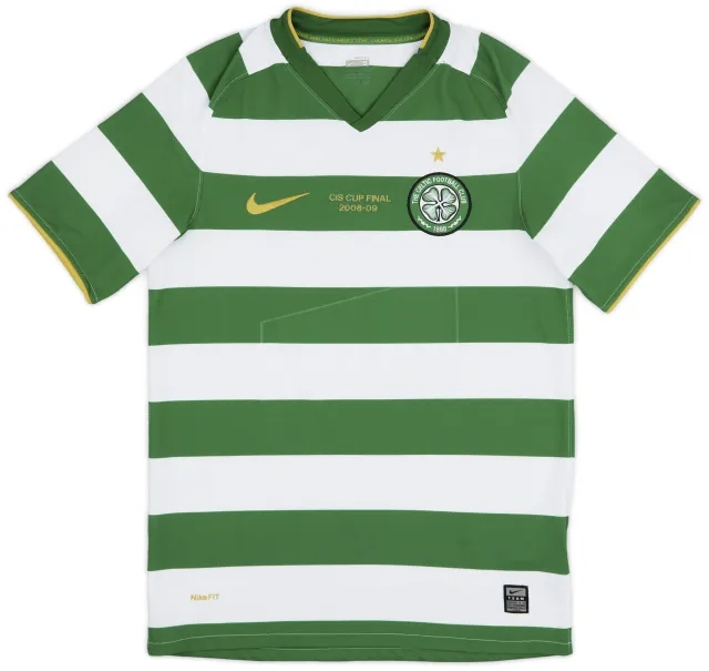 Nike 2008-10 Celtic 'CIS Cup Final' Home Shirt - 4/10 - (S)