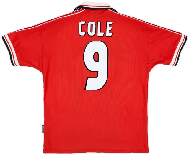 Umbro 1998-00 Manchester United Home Shirt Cole #9 - 6/10 - (L)