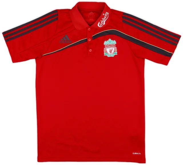 2009-10 Liverpool adidas Polo Shirt - 9/10 - (M/L)