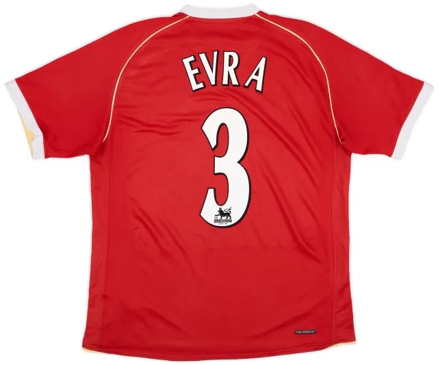 Nike 2006-07 Manchester United Home Shirt Evra #3 - 6/10 - (L)