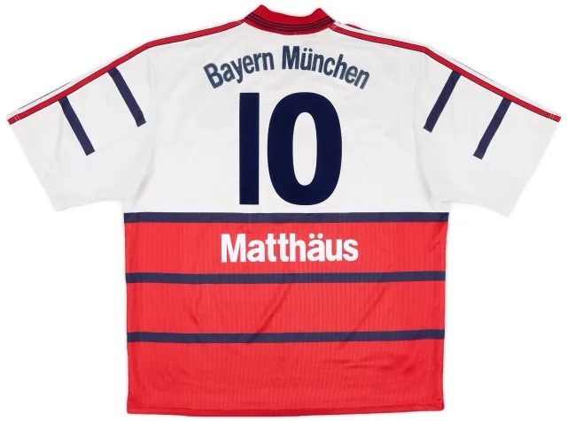 adidas 1998-00 Bayern Munich Away Shirt Matthaus #10 - 6/10 - (XL)