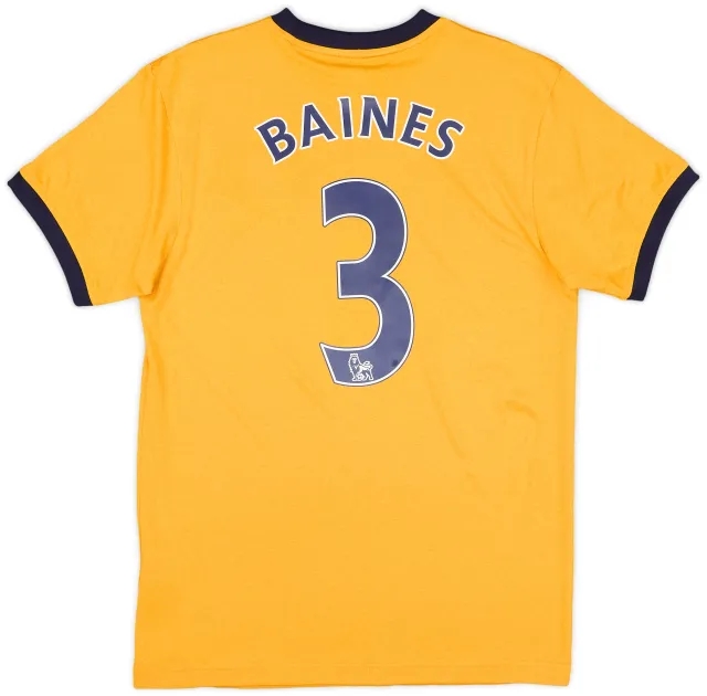 LeCoqSportif 2011-12 Everton Away Shirt Baines #3 - 9/10 - (S)