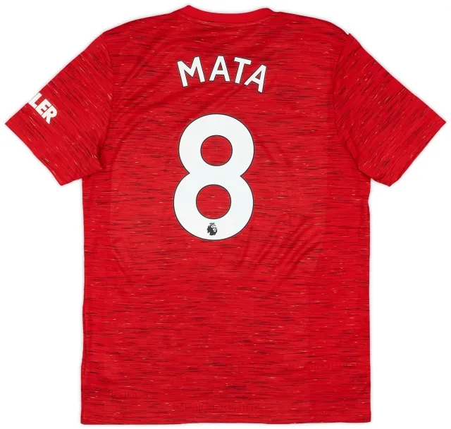 adidas 2020-21 Manchester United Home Shirt Mata #8 - 10/10 - (L)