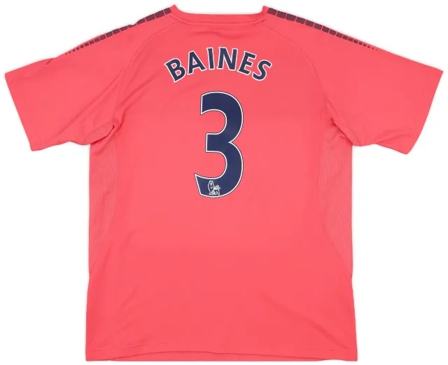 LeCoqSportif 2010-11 Everton Away Shirt Baines #3 - 8/10 - (L)