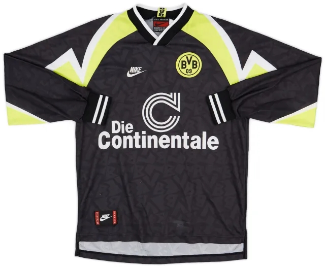 Nike 1995-96 Borussia Dortmund Away L/S Shirt - 7/10 - (M)