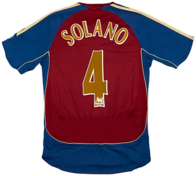 adidas 2006-07 Newcastle Away Shirt Solano #4 - 8/10 - (M)