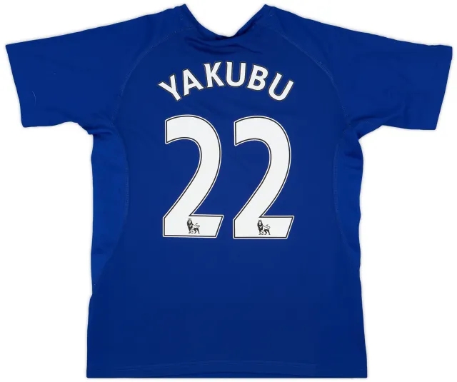LeCoqSportif 2010-11 Everton Home Shirt Yakubu #22 - 7/10 - (M)