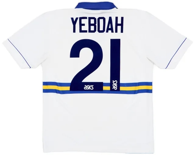 Asics 1993-95 Leeds United Home Shirt Yeboah #21 - 7/10 - (M)