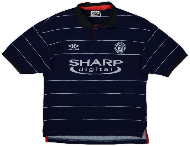 Umbro 1999-00 Manchester United Away Shirt - 8/10 - (L.Boys)