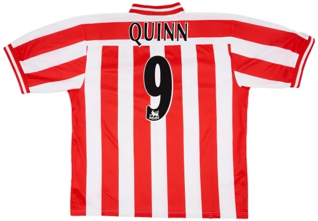 Asics 1999-00 Sunderland Home Shirt Quinn #9 - 7/10 - (XXL)
