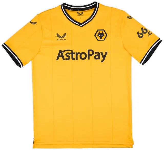 Castore 2023-24 Wolves Home Shirt - 9/10 - (L)