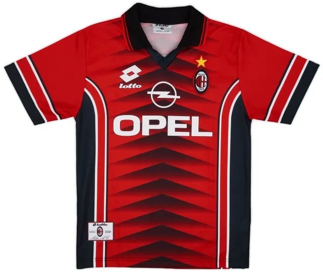 1996-97 AC Milan Lotto Training Shirt - 9/10 - (S)