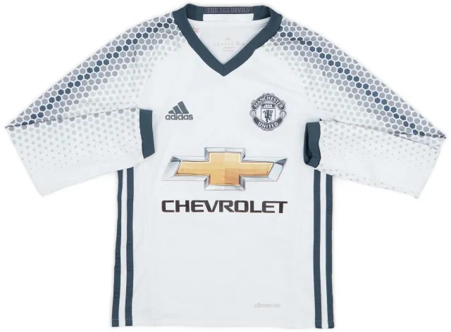 adidas 2016-17 Manchester United Third L/S Shirt - 7/10 - (S.Boys)