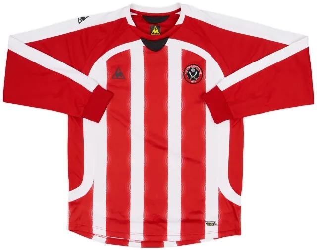 LeCoqSportif 2008-09 Sheffield United Home L/S Shirt - 10/10 - (L)