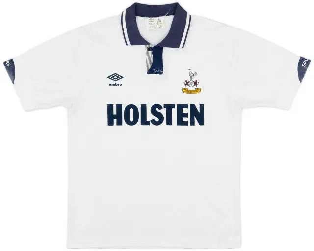 Umbro 1991-93 Tottenham Home Shirt - 8/10 - (L)