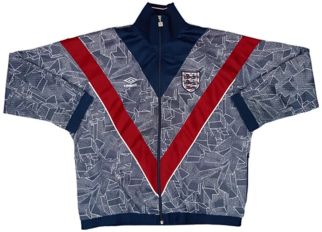 1993-95 England Umbro Track Jacket - 8/10 - (L)
