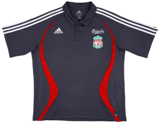 2006-07 Liverpool adidas Polo Shirt - 7/10 - (L)