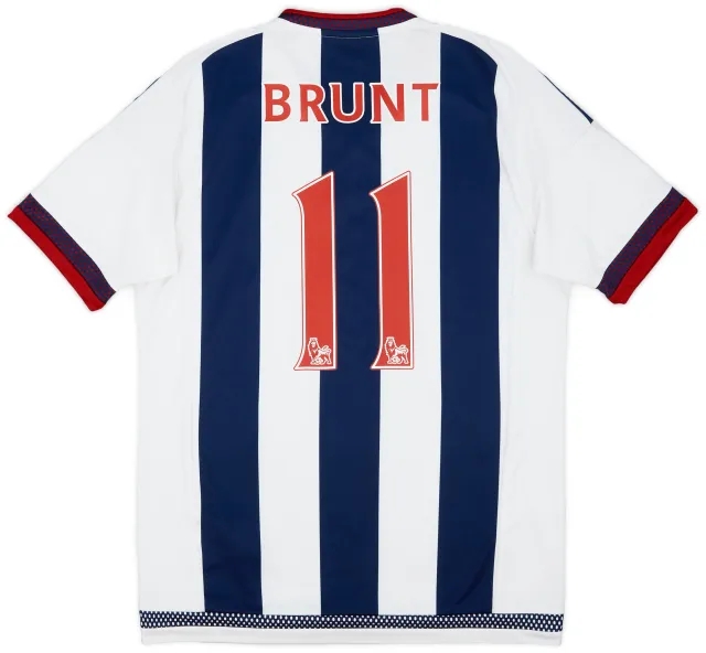 adidas 2015-16 West Brom Home Shirt Brunt #11 - 8/10 - (S)