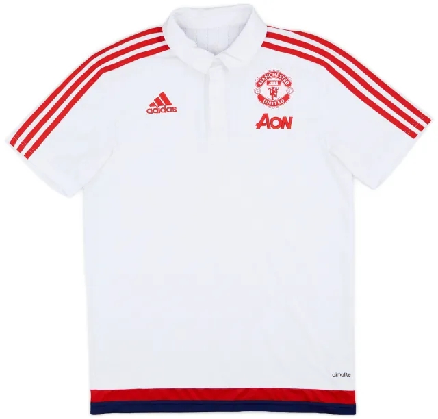 2015-16 Manchester United adidas Polo Shirt - 8/10 - (M)