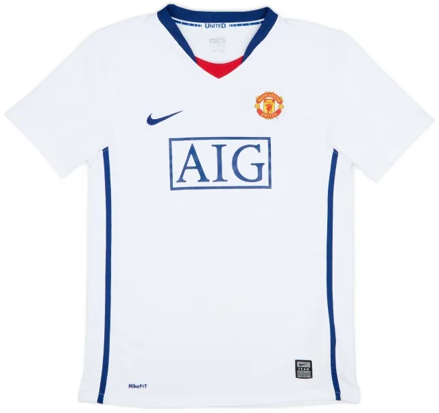 Nike 2008-10 Manchester United Away Shirt - 8/10 - (XL.Boys)