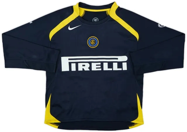 2005-06 Inter Milan Nike Training L/S Shirt - 6/10 - (M.Boys)