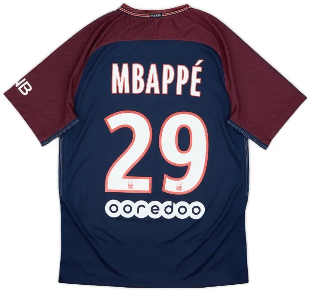 Nike 2017-18 Paris Saint-Germain Home Shirt Mbappe #29 - 6/10 - (S)