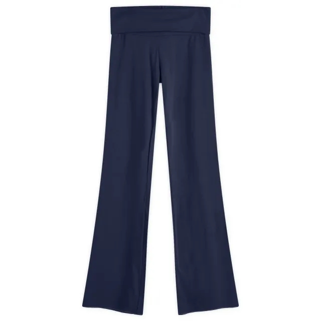 SKIMS Women's Cotton Jersey Foldover Pant Navy