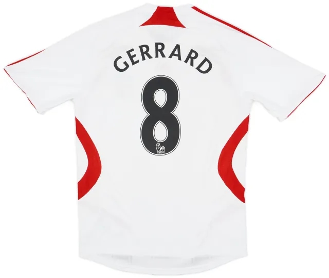 adidas 2007-08 Liverpool Away Shirt Gerrard #8 - 5/10 - (M)
