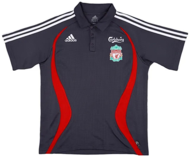 2006-07 Liverpool adidas Polo Shirt - 9/10 - (M)