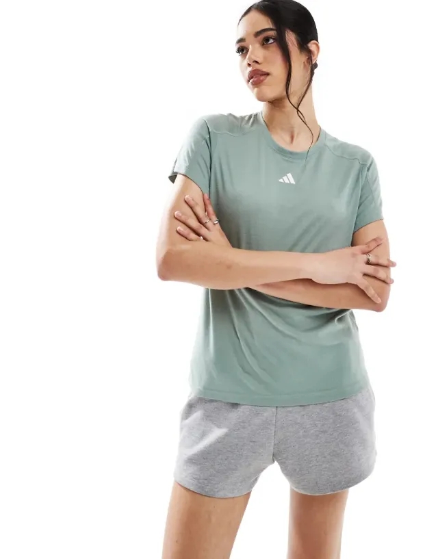 Adidas Aeroready Train Essentials Minimal Branding Crewneck Short Sleeve T-shirt