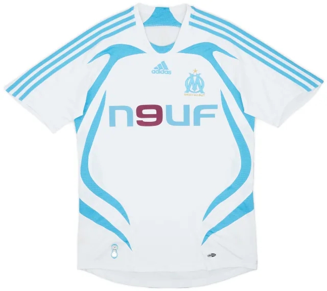 adidas 2007-08 Olympique Marseille Home Shirt - 7/10 - (S)