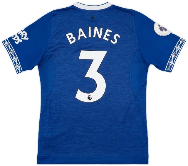 Umbro 2018-19 Everton Home Shirt Baines #3 - 7/10 - (M)