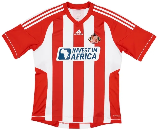 adidas 2012-13 Sunderland Home Shirt - 8/10 - (L)