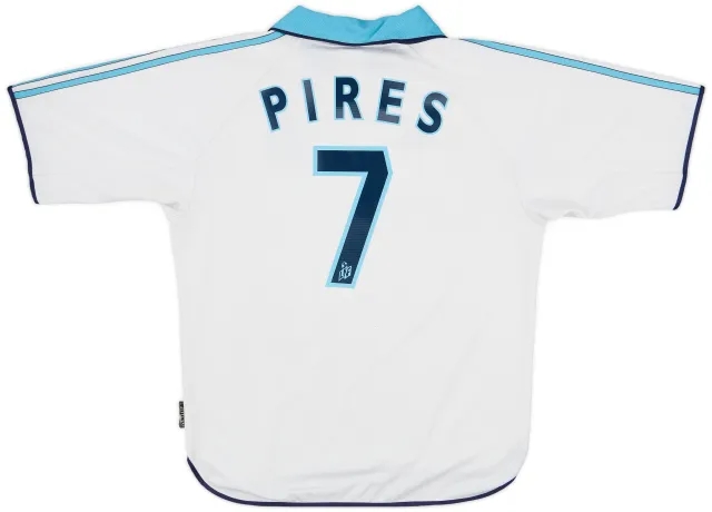 adidas 1998-99 Olympique Marseille Home Shirt Pires #7 - 7/10 - (M)