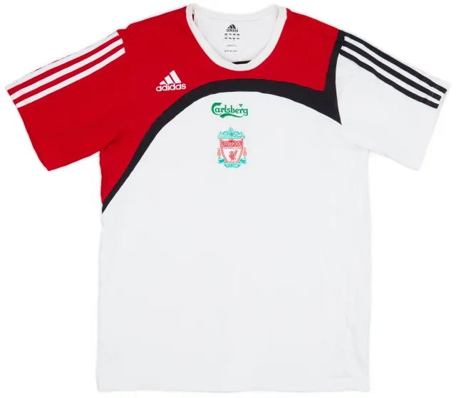 2007-08 Liverpool adidas Cotton Tee - 7/10 - (L)