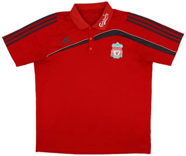 2009-10 Liverpool adidas Polo Shirt - 8/10 - (XXL)