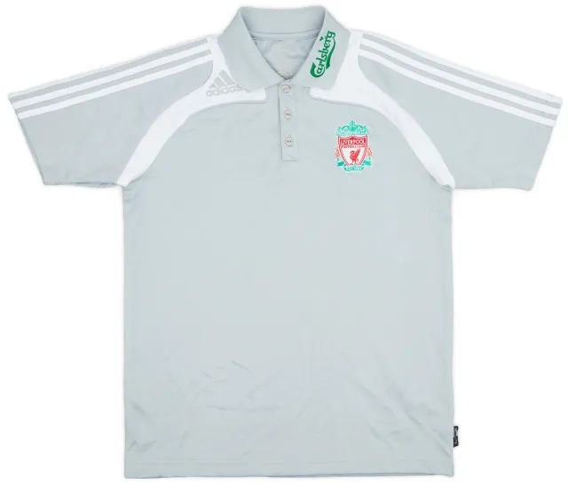 2008-09 Liverpool adidas Polo Shirt - 9/10 - (M)
