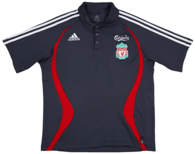 2006-07 Liverpool adidas Polo Shirt - 7/10 - (L)