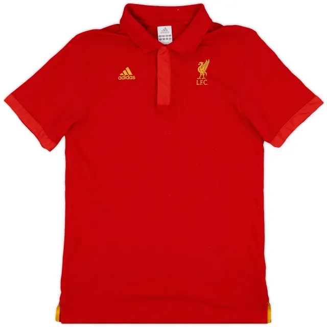 2009-10 Liverpool adidas Polo Shirt - 9/10 - (M)