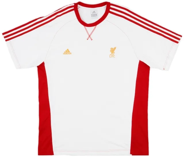 2007-08 Liverpool adidas Cotton Tee - 9/10 - (XL)