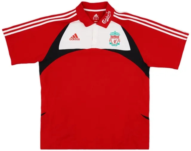 2007-08 Liverpool adidas Polo Shirt - 8/10 - (XL)